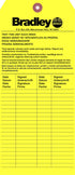 Bradley 204-421 Emergency Inspection Tag Sparrow Supply