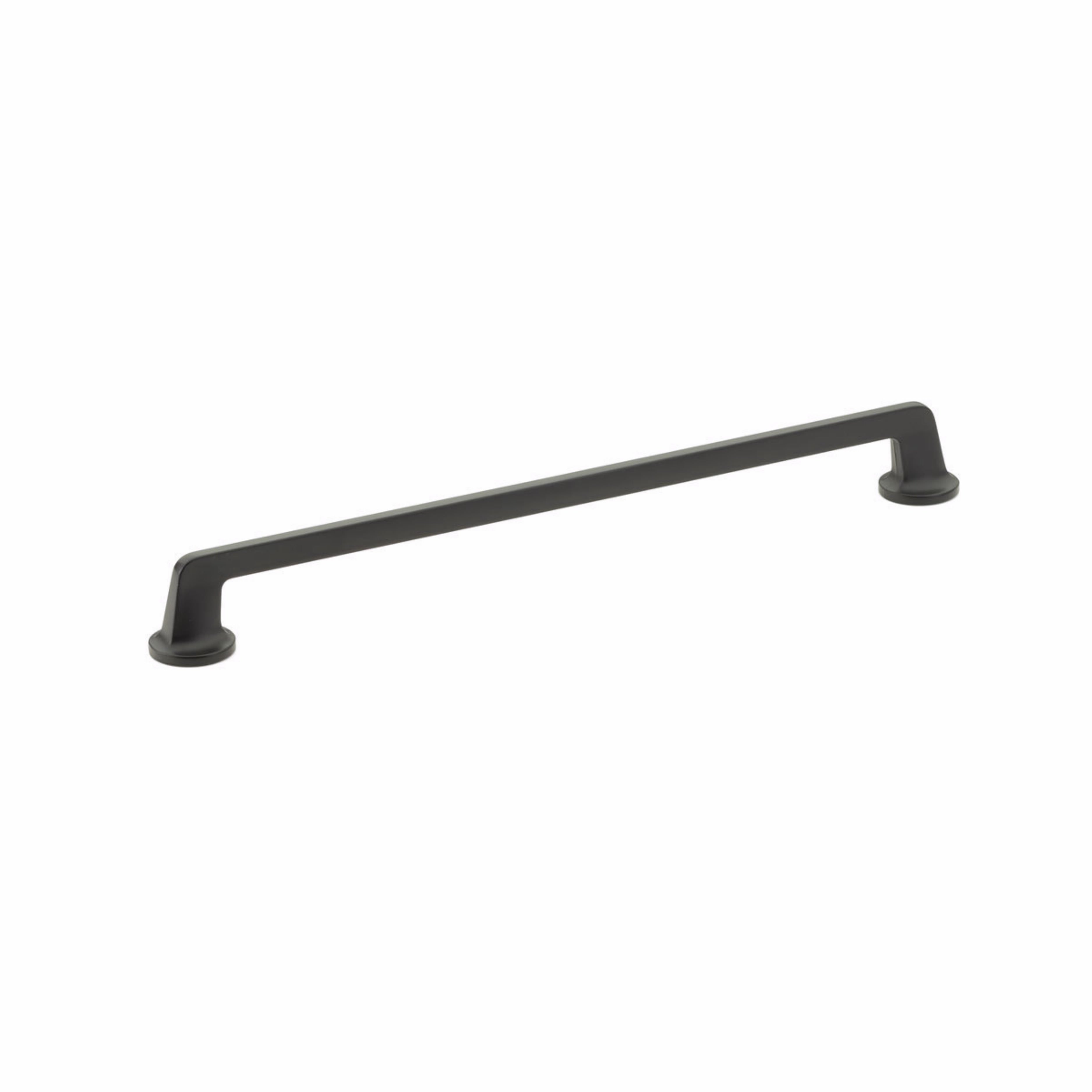 Schaub 204-MB 12" Center to Center Northport Flat Cabinet Pull Matte Black Finish Sparrow Supply