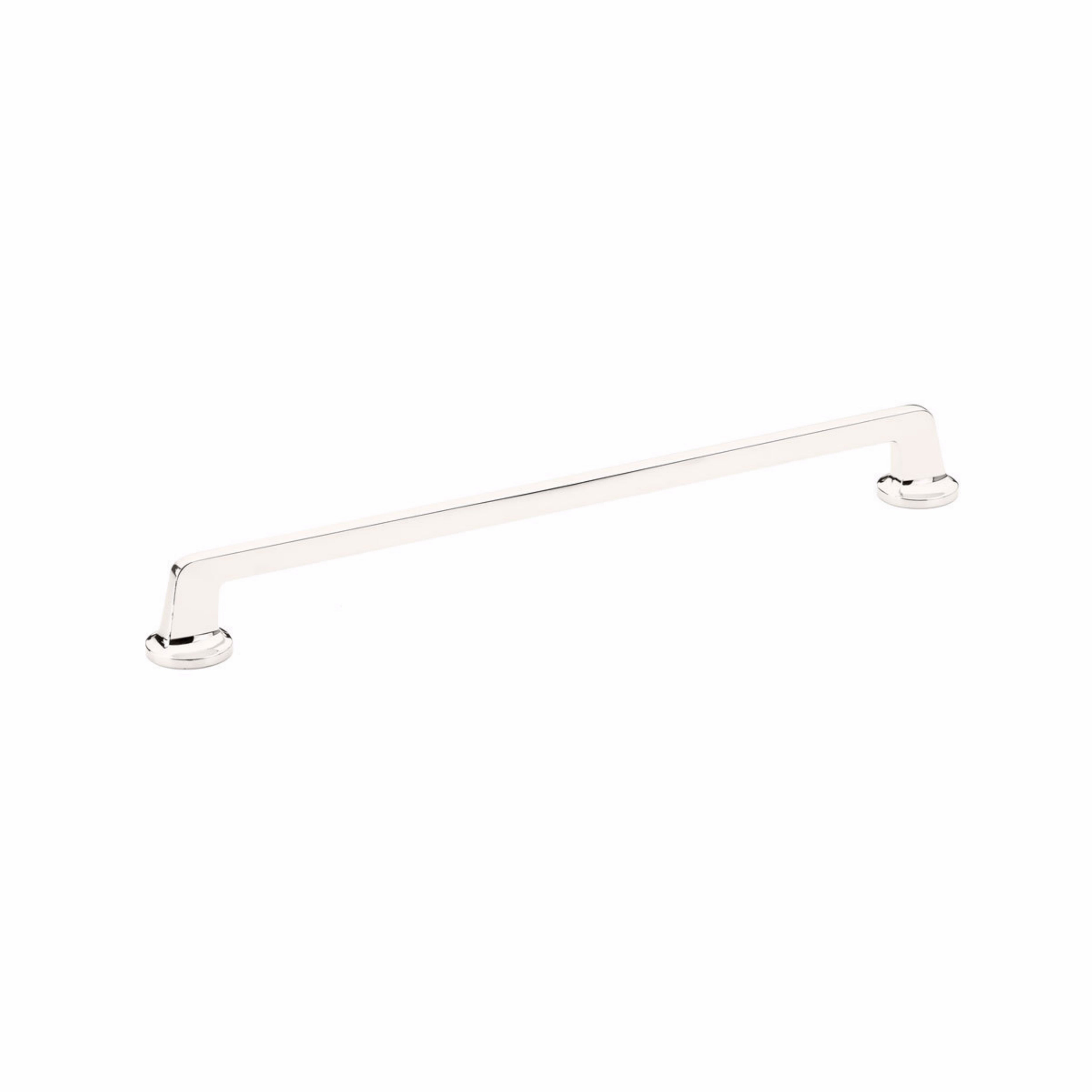 Schaub 204-PN 12" Center to Center Northport Flat Cabinet Pull Polished Nickel Finish Sparrow Supply