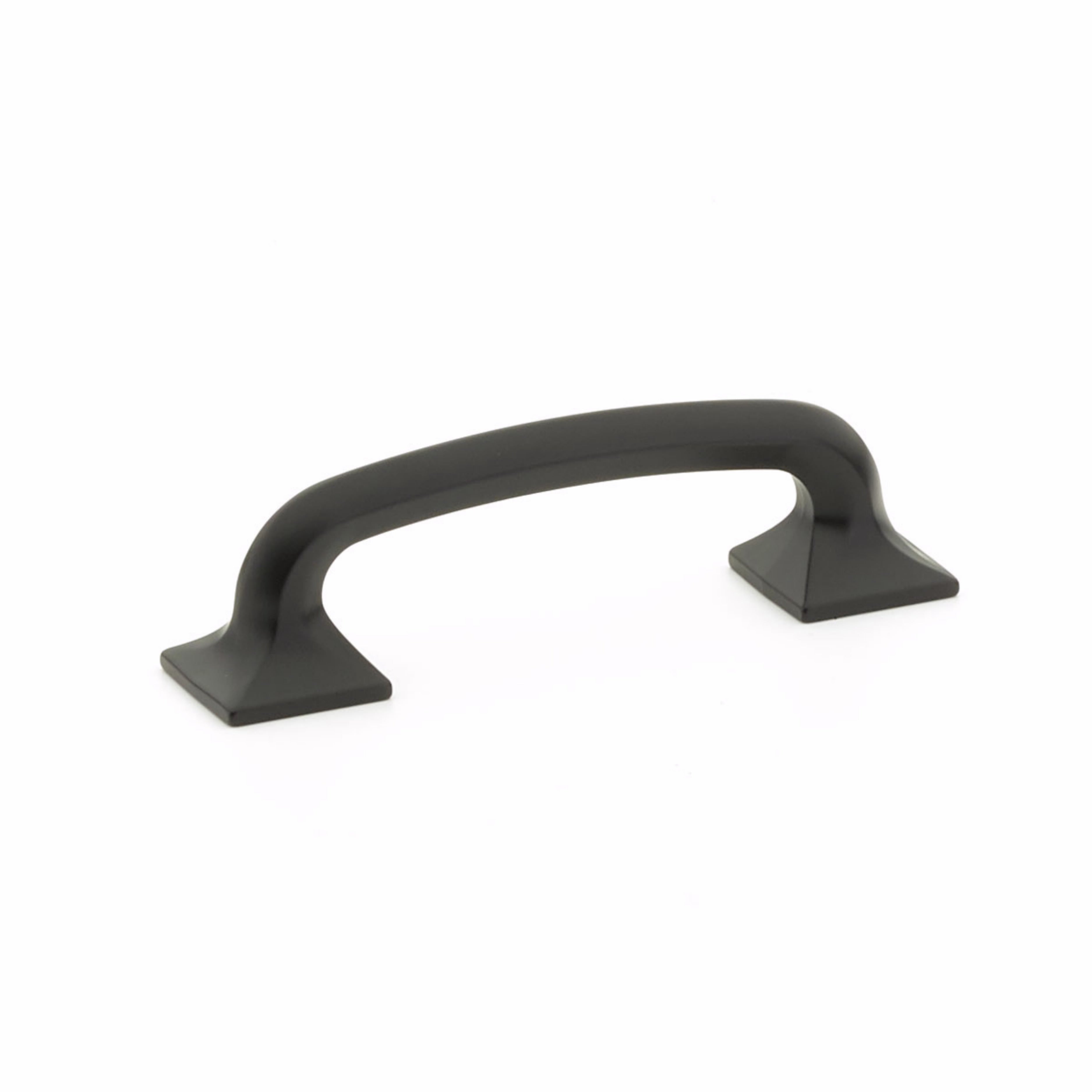 Schaub 205-MB 3-1/2" Center to Center Northport Cabinet Pull Matte Black Finish Sparrow Supply