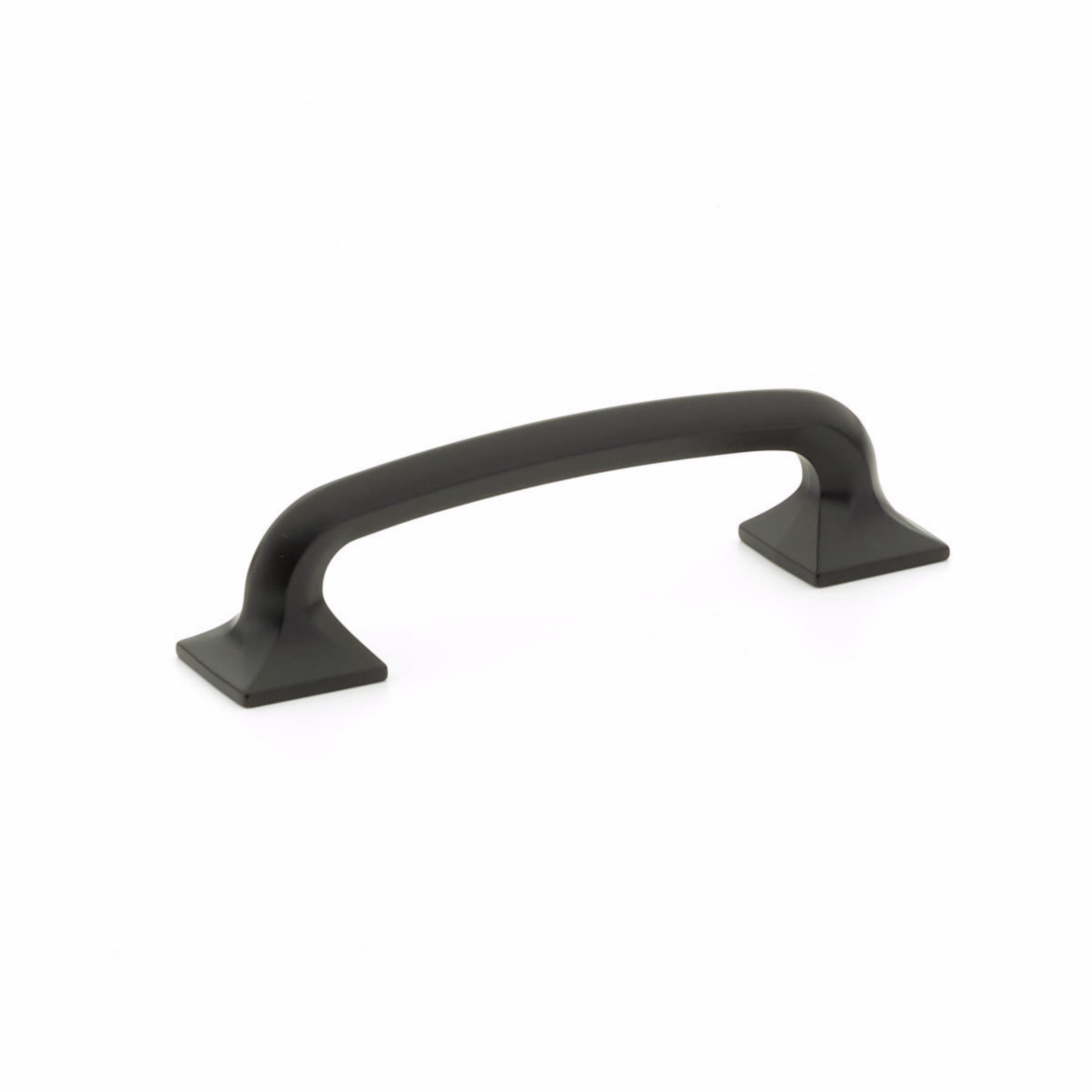 Schaub 206-MB 4" Center to Center Northport Cabinet Pull Matte Black Finish Sparrow Supply