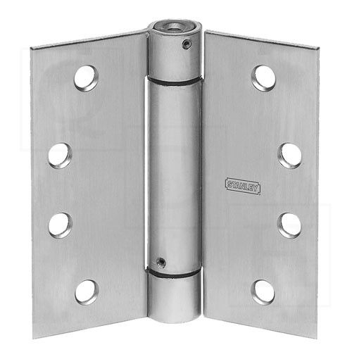 Best Hinges 2060R426D 4" x 4" Spring Hinge # 422106 Satin Chrome Finish Sparrow Supply