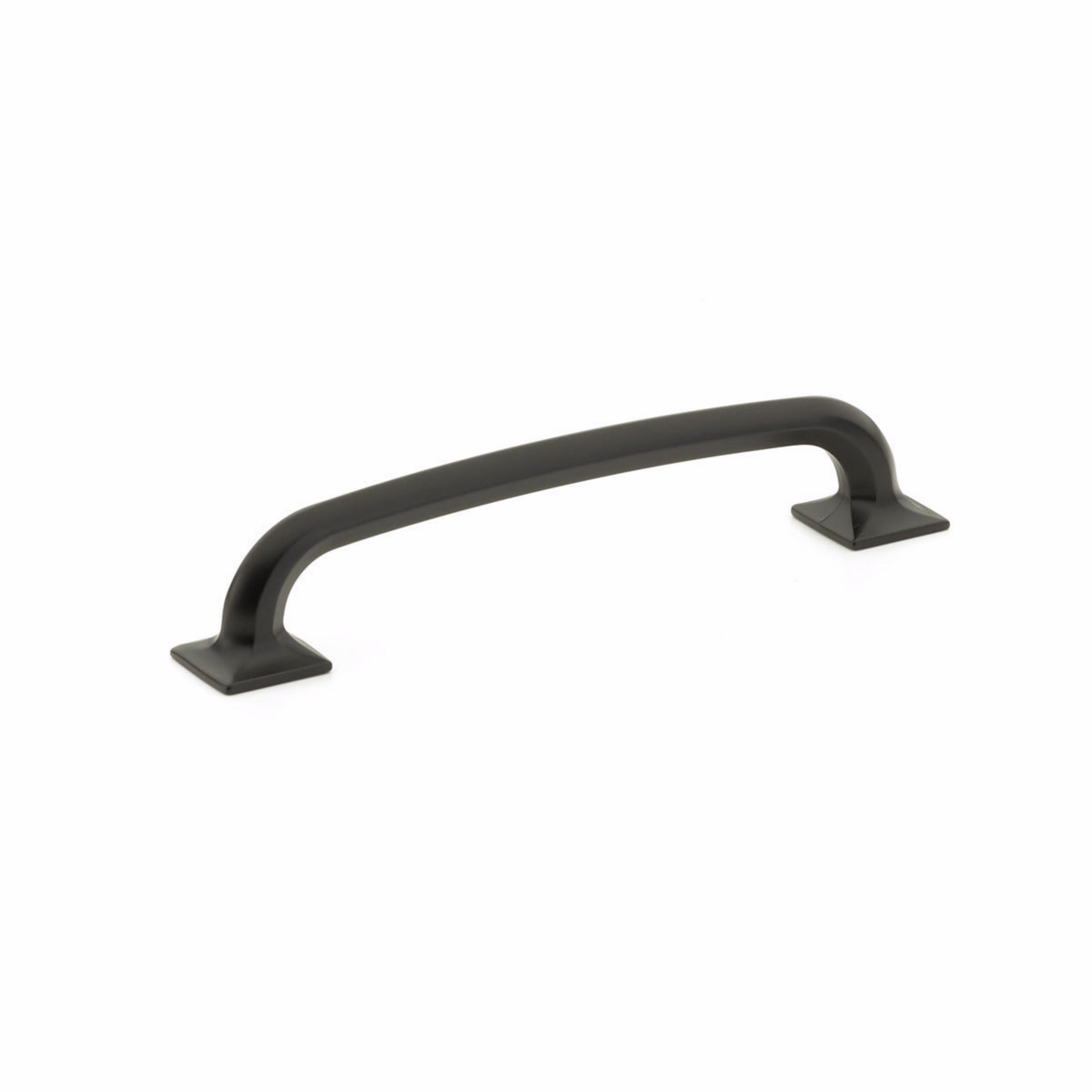 Schaub 207-MB 6" Center to Center Northport Cabinet Pull Matte Black Finish Sparrow Supply