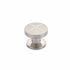 Schaub 210-BN 1-3/8" Grooved Northport Round Cabinet Knob Brushed Nickel Finish Sparrow Supply