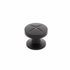 Schaub 210-MB 1-3/8" Grooved Northport Round Cabinet Knob Matte Black Finish Sparrow Supply