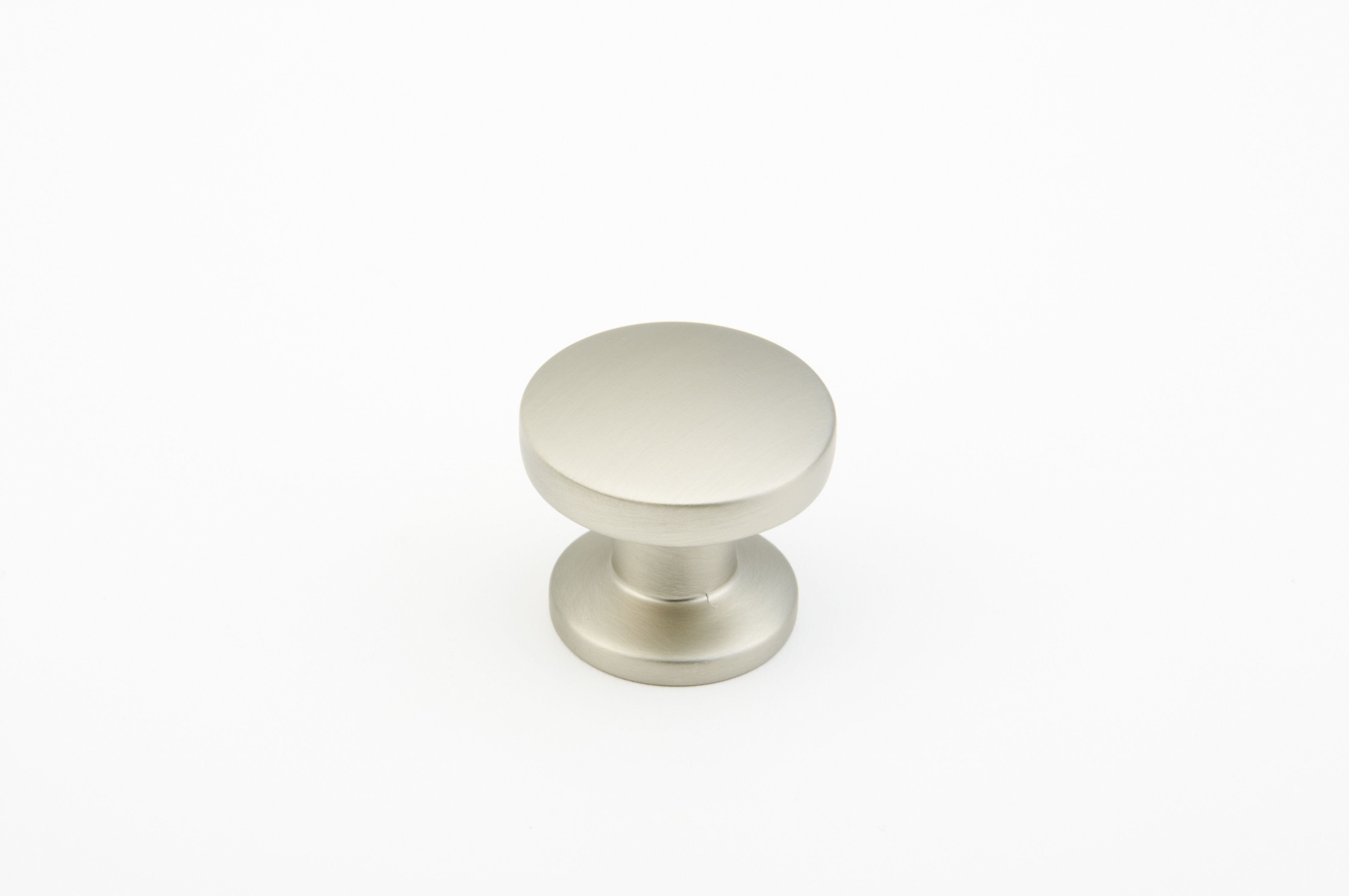 Schaub 211-15 1-3/8" Northport Round Cabinet Knob Satin Nickel Finish Sparrow Supply