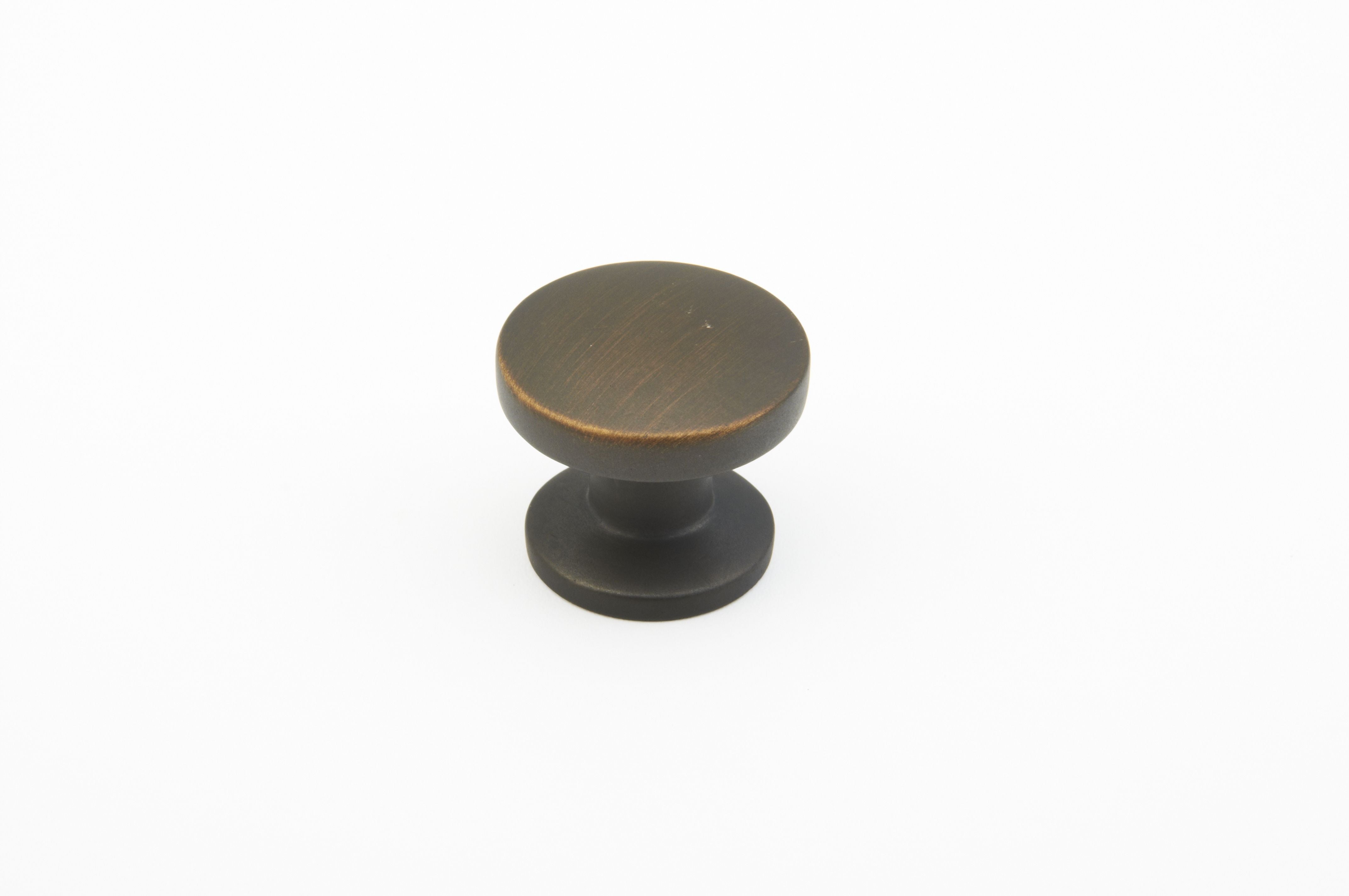 Schaub 211-ABZ 1-3/8" Northport Round Cabinet Knob Ancient Bronze Finish Sparrow Supply