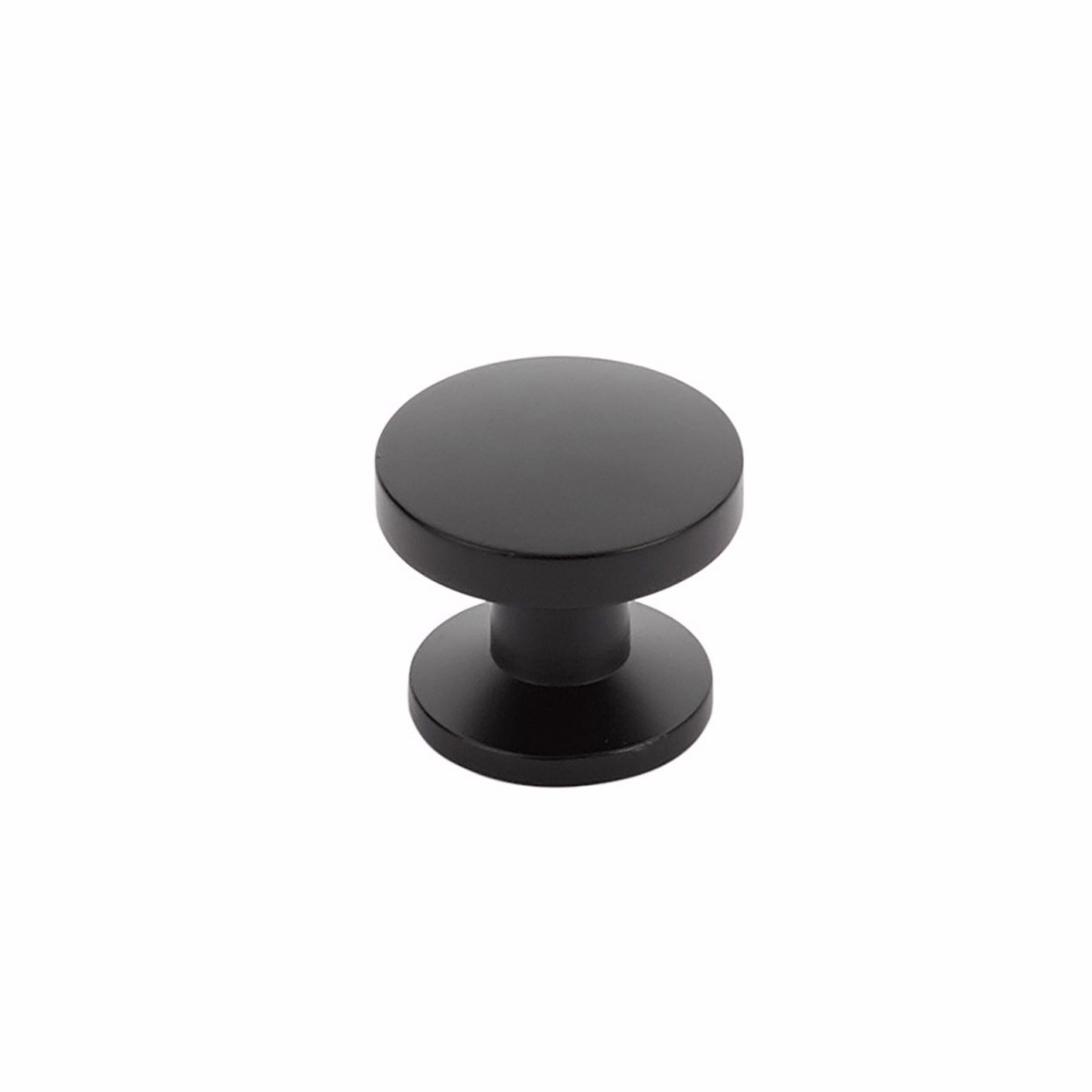Schaub 211-MB 1-3/8" Northport Round Cabinet Knob Matte Black Finish Sparrow Supply