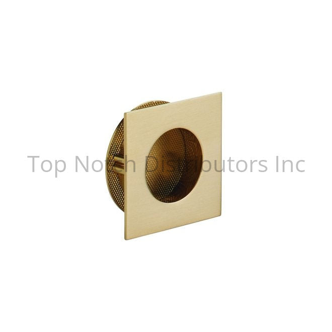 SCHAUB 211009-SSB 3" Urbano Square Recessed Pull Signature Satin Brass Sparrow Supply