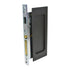 Emtek 2114US19138 Modern Rectangular Passage Pocket Door Mortise Lock for 1-3/8" Door Flat Black Finish Sparrow Supply