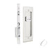 Emtek 2115US15138 Modern Rectangular Privacy Pocket Door Mortise Lock for 1-3/8" Door Satin Nickel Finish Sparrow Supply