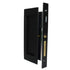 Emtek 2116US19138 Modern Rectangular Dummy Pocket Door Mortise Lock for 1-3/8" Door Flat Black Finish Sparrow Supply