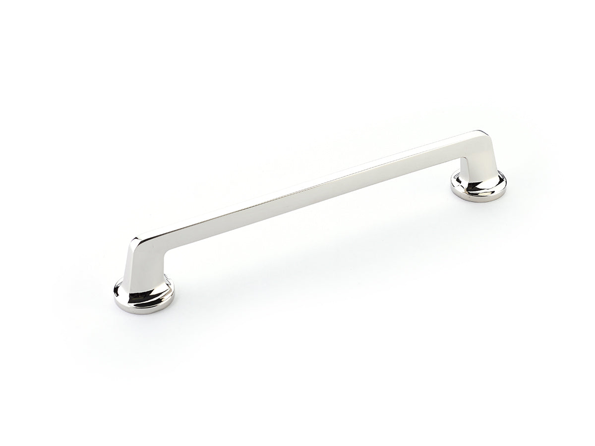 Schaub 213-PN 8" Center to Center Northport Cabinet Pull Polished Nickel Finish Sparrow Supply