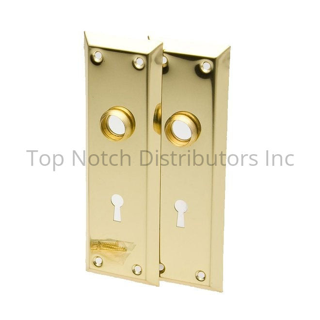 Ilco 2130451 Trim Plates Satin Brass Sparrow Supply