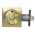 Emtek 2135US4 Square Privacy Pocket Door Tubular Lock with Privacy Strike Plate and Dust Box Satin Brass Finish Sparrow Supply