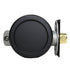 Emtek 2144US19 Round Passage Pocket Door Tubular Lock with Passage Strike Plate Flat Black Finish Sparrow Supply