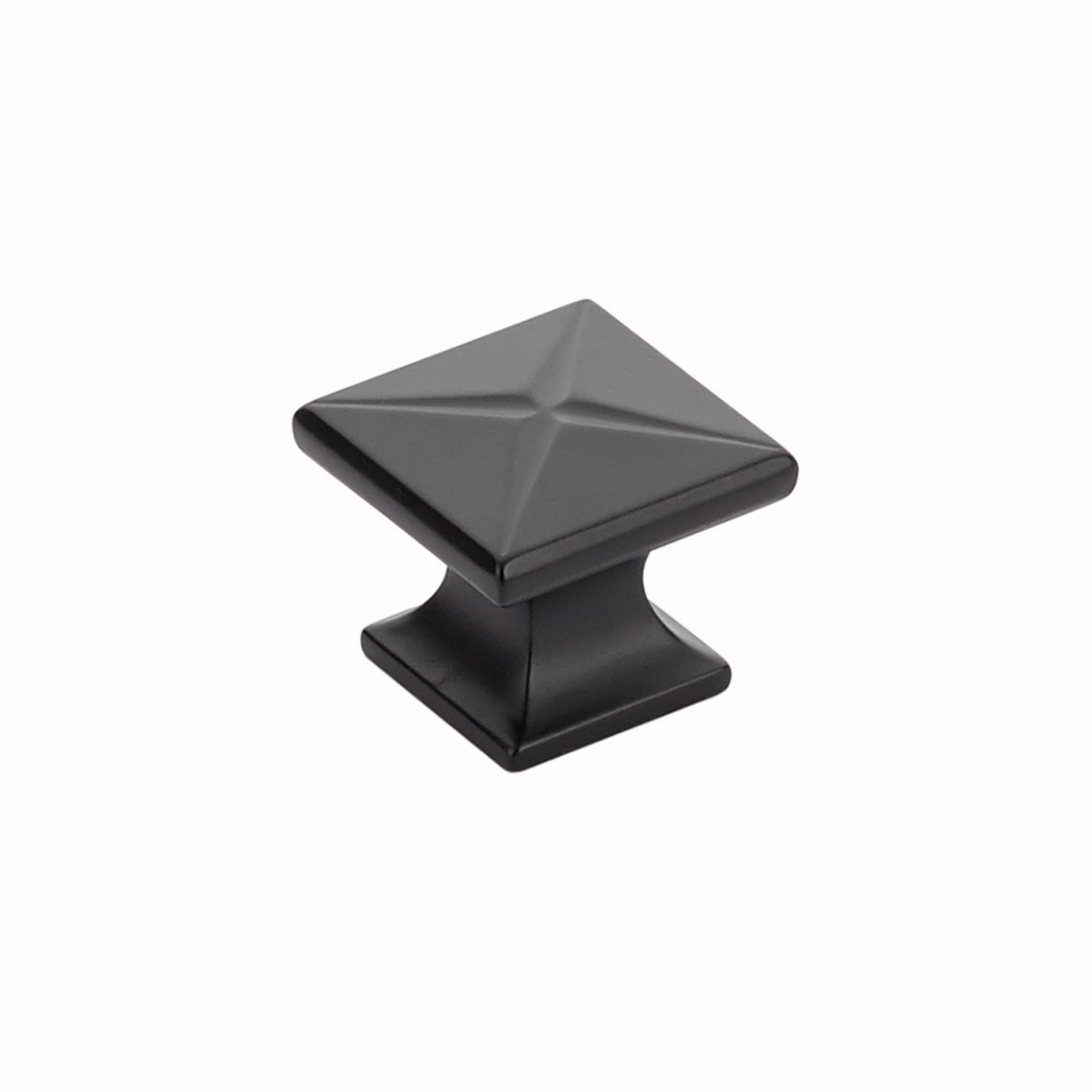 Schaub 215-MB 1-3/8" Northport Square Cabinet Knob Matte Black Finish Sparrow Supply