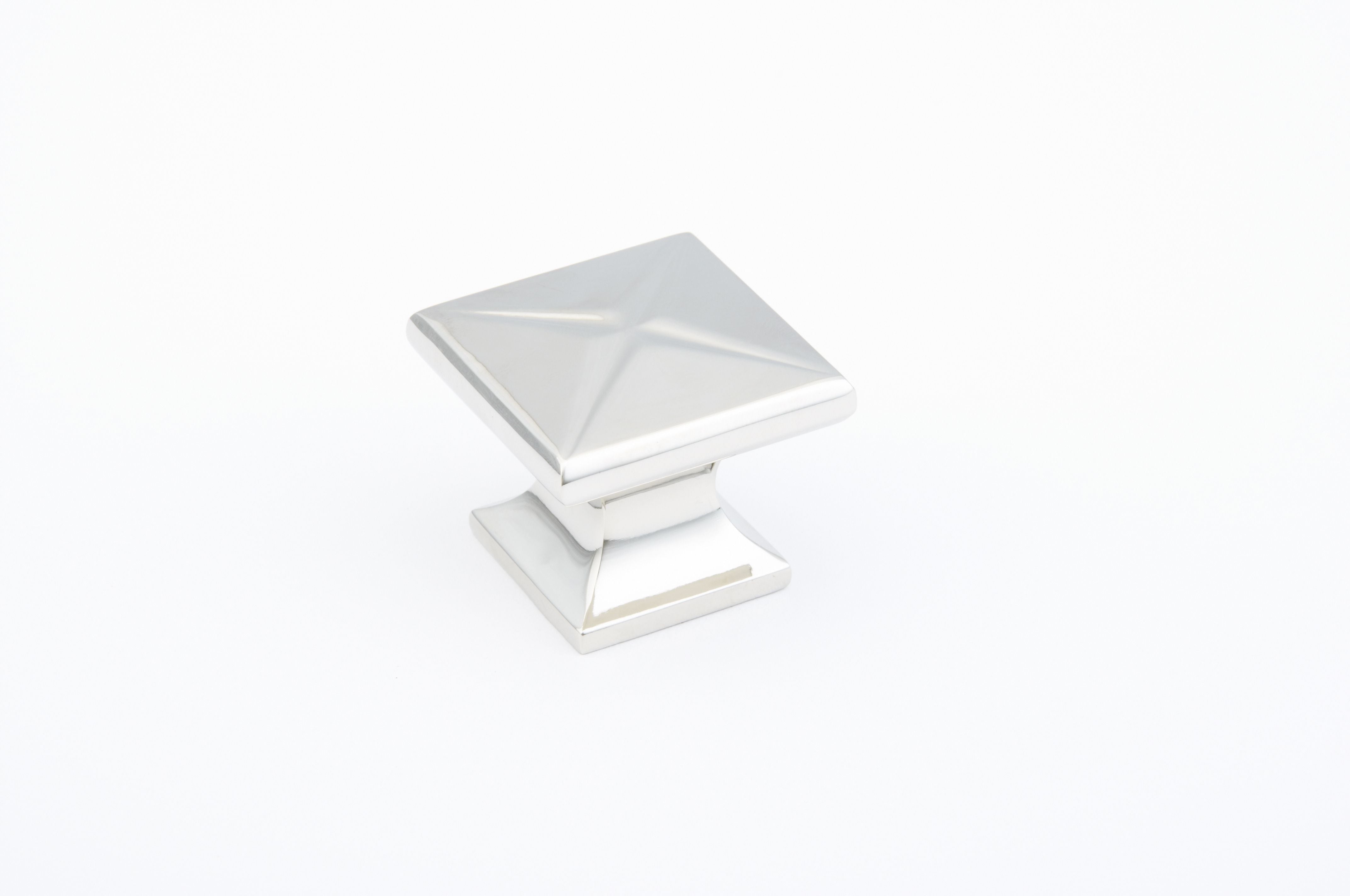 Schaub 215-PN 1-3/8" Northport Square Cabinet Knob Polished Nickel Finish Sparrow Supply