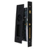 Emtek 2155US19134 Narrow Modern Rectangular Privacy Pocket Door Mortise Lock for 1-3/4" Door Flat Black Finish Sparrow Supply
