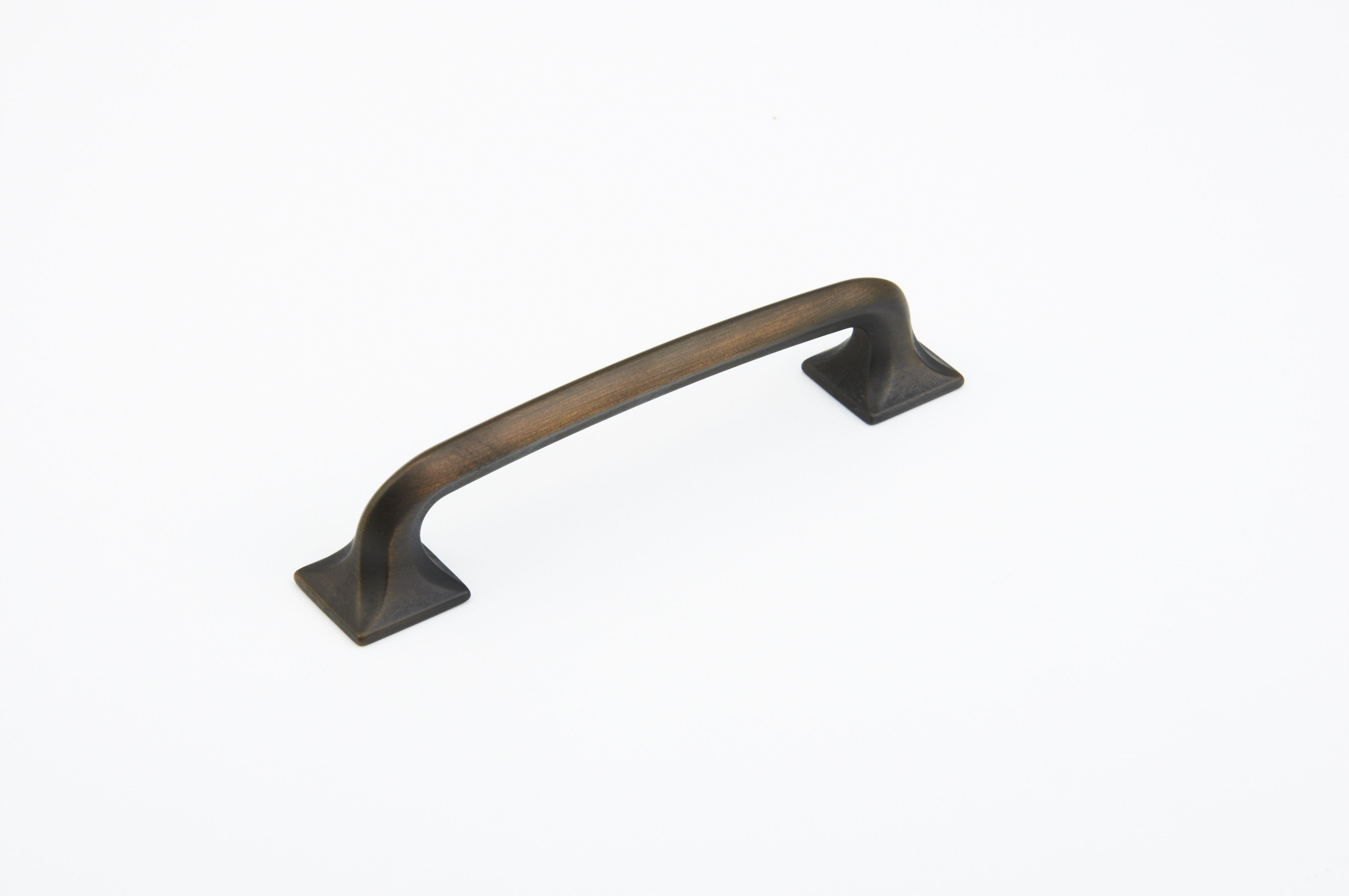 Schaub 216-ABZ 5" Center to Center Northport Square Cabinet Pull Ancient Bronze Finish Sparrow Supply