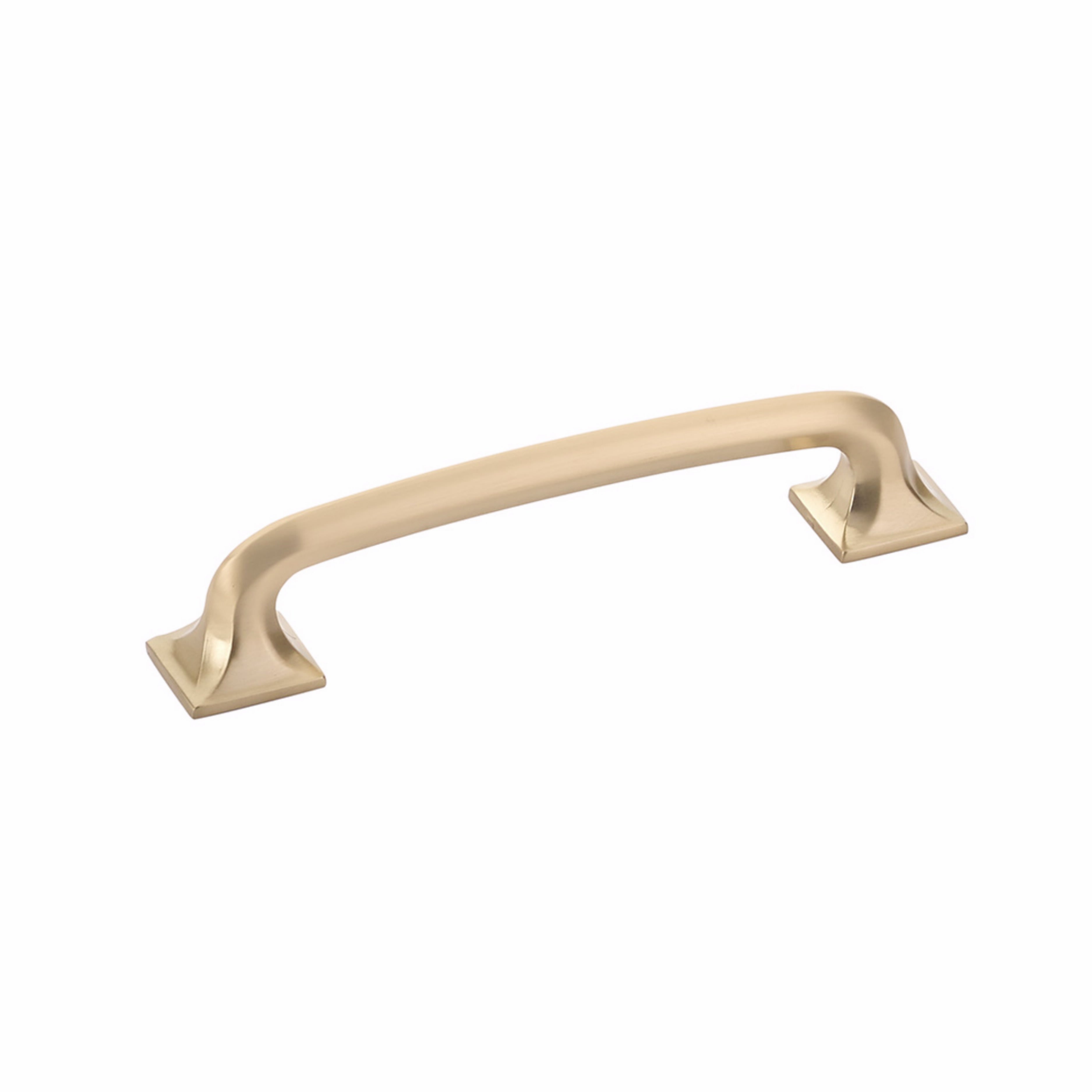 Schaub 216-SSB 5" Center to Center Northport Square Cabinet Pull Signature Satin Brass Finish Sparrow Supply