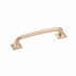 Schaub 216-SSB 5" Center to Center Northport Square Cabinet Pull Signature Satin Brass Finish Sparrow Supply