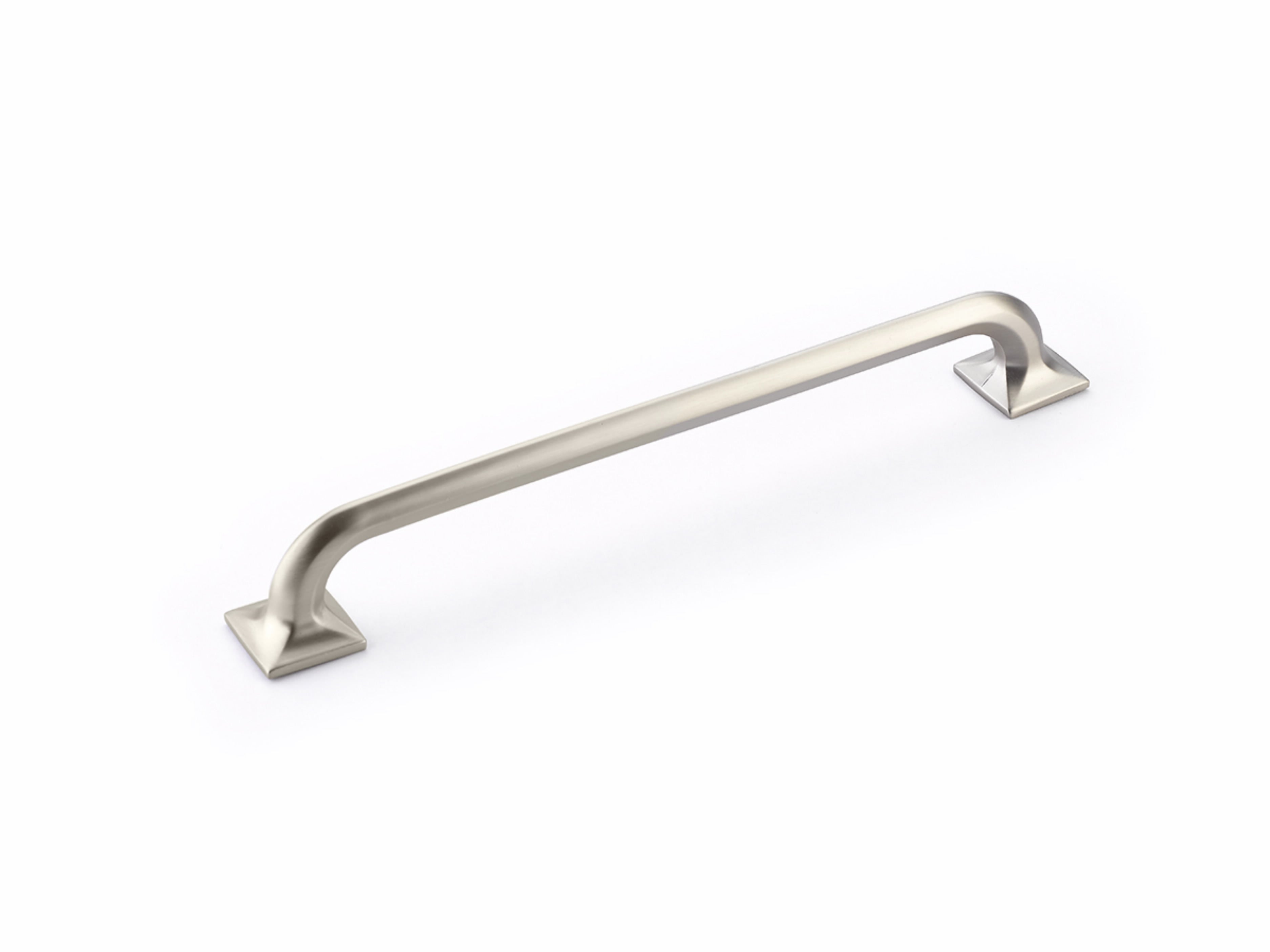 Schaub 217-15 8" Center to Center Northport Square Cabinet Pull Satin Nickel Finish Sparrow Supply