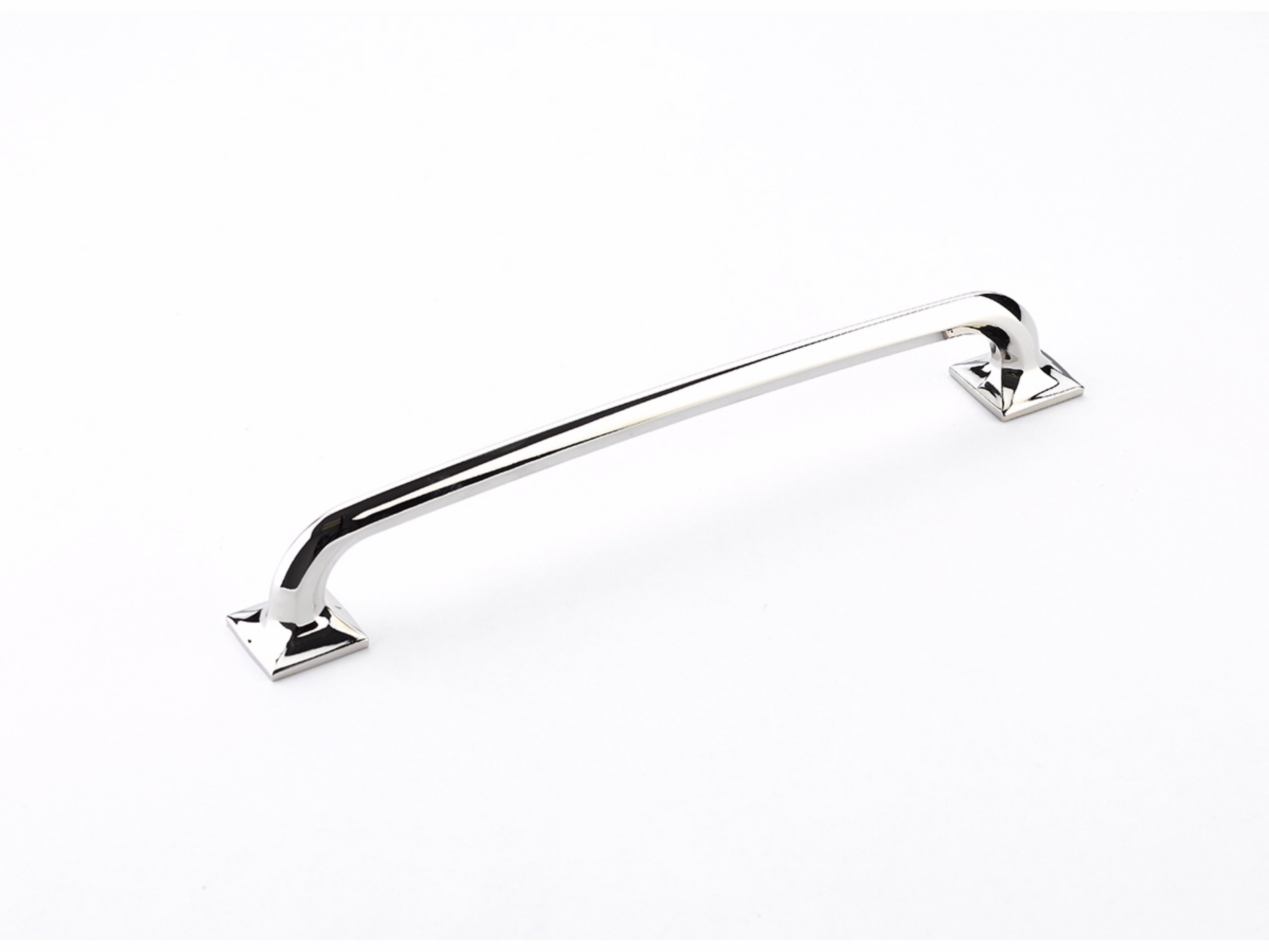 Schaub 217-PN 8" Center to Center Northport Square Cabinet Pull Polished Nickel Finish Sparrow Supply