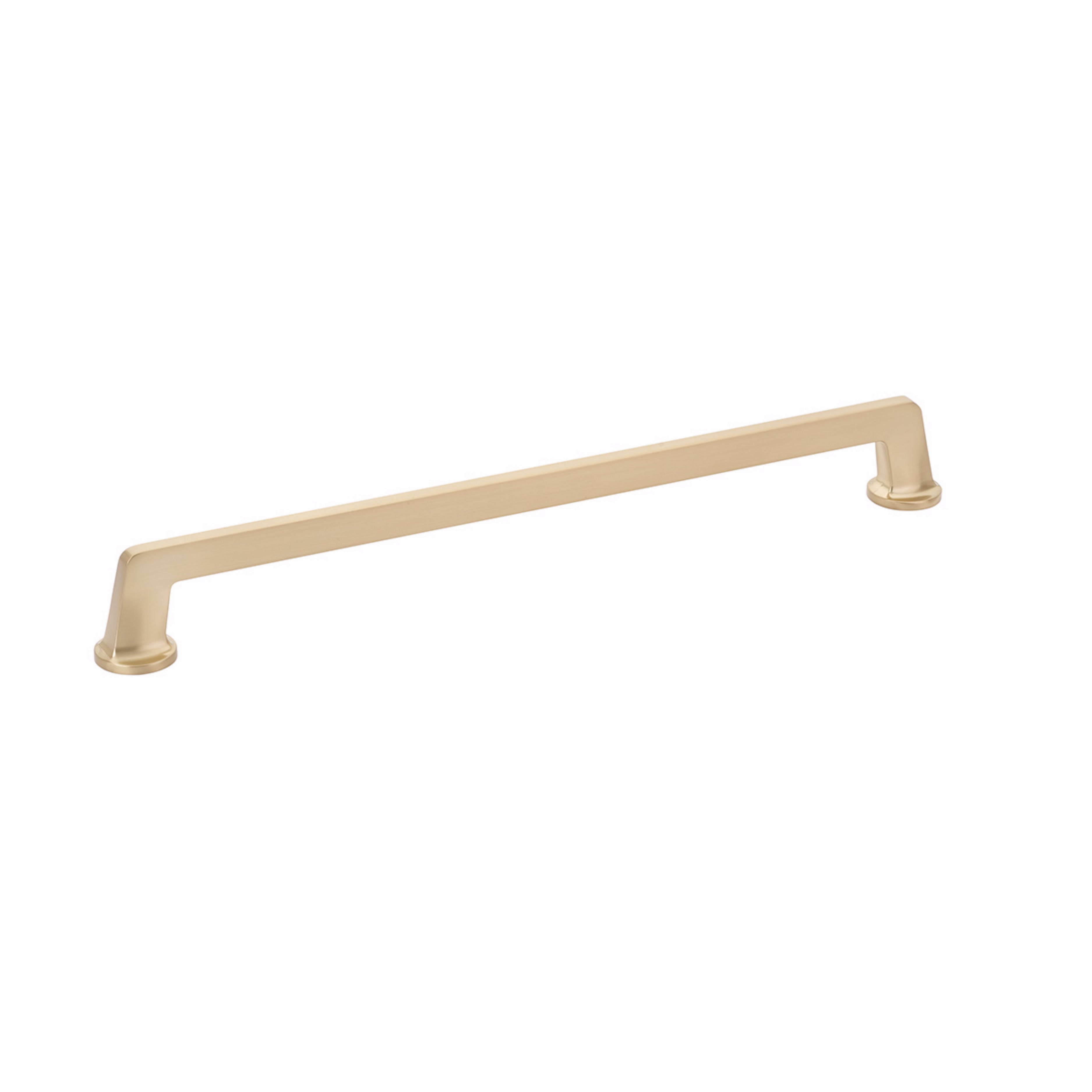 Schaub 218-SSB 15" Center to Center Northport Square Appliance Pull Signature Satin Brass Finish Sparrow Supply