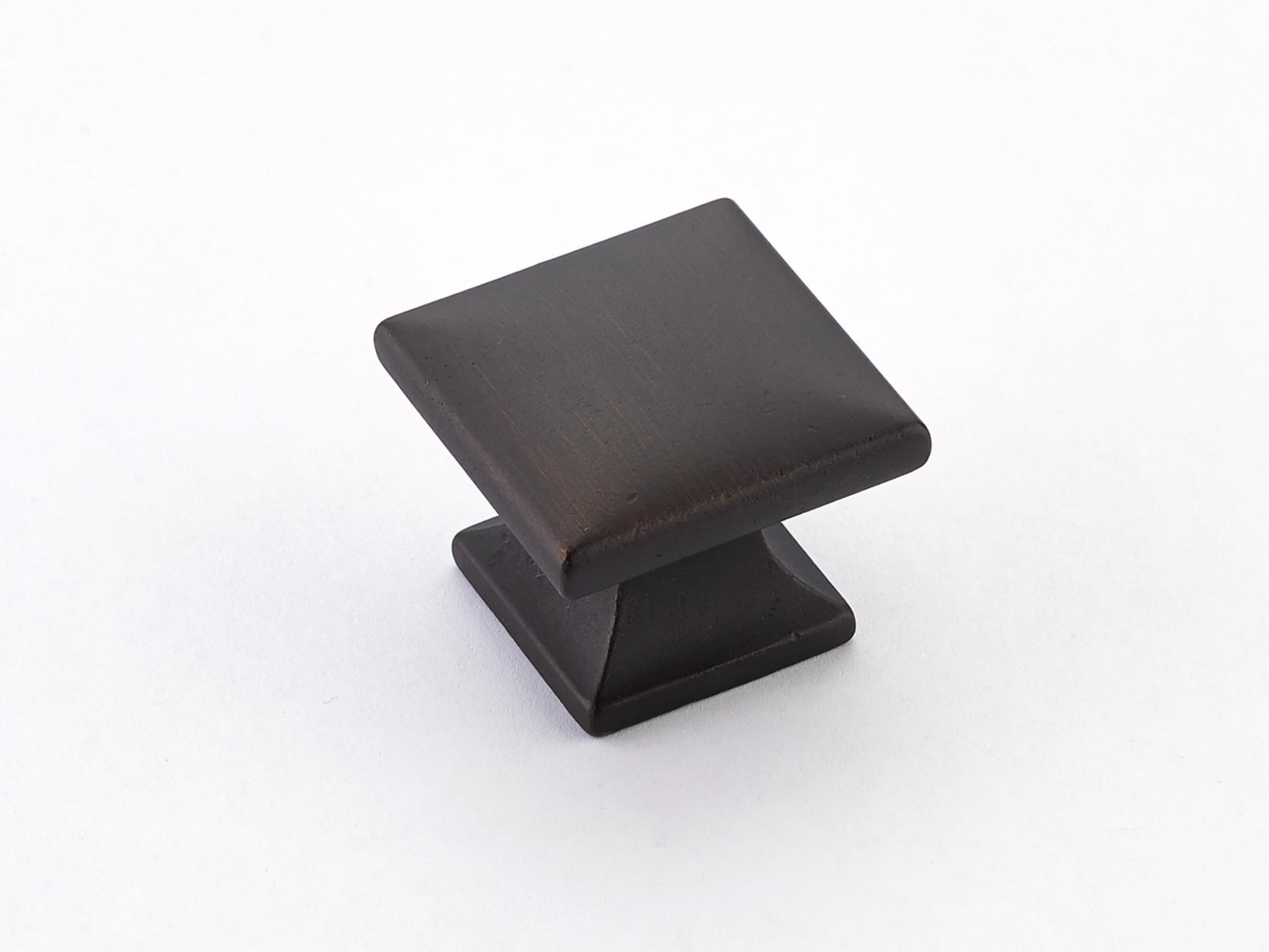 Schaub 219-ABZ 1-3/8" Northport Square Cabinet Knob Ancient Bronze Finish Sparrow Supply
