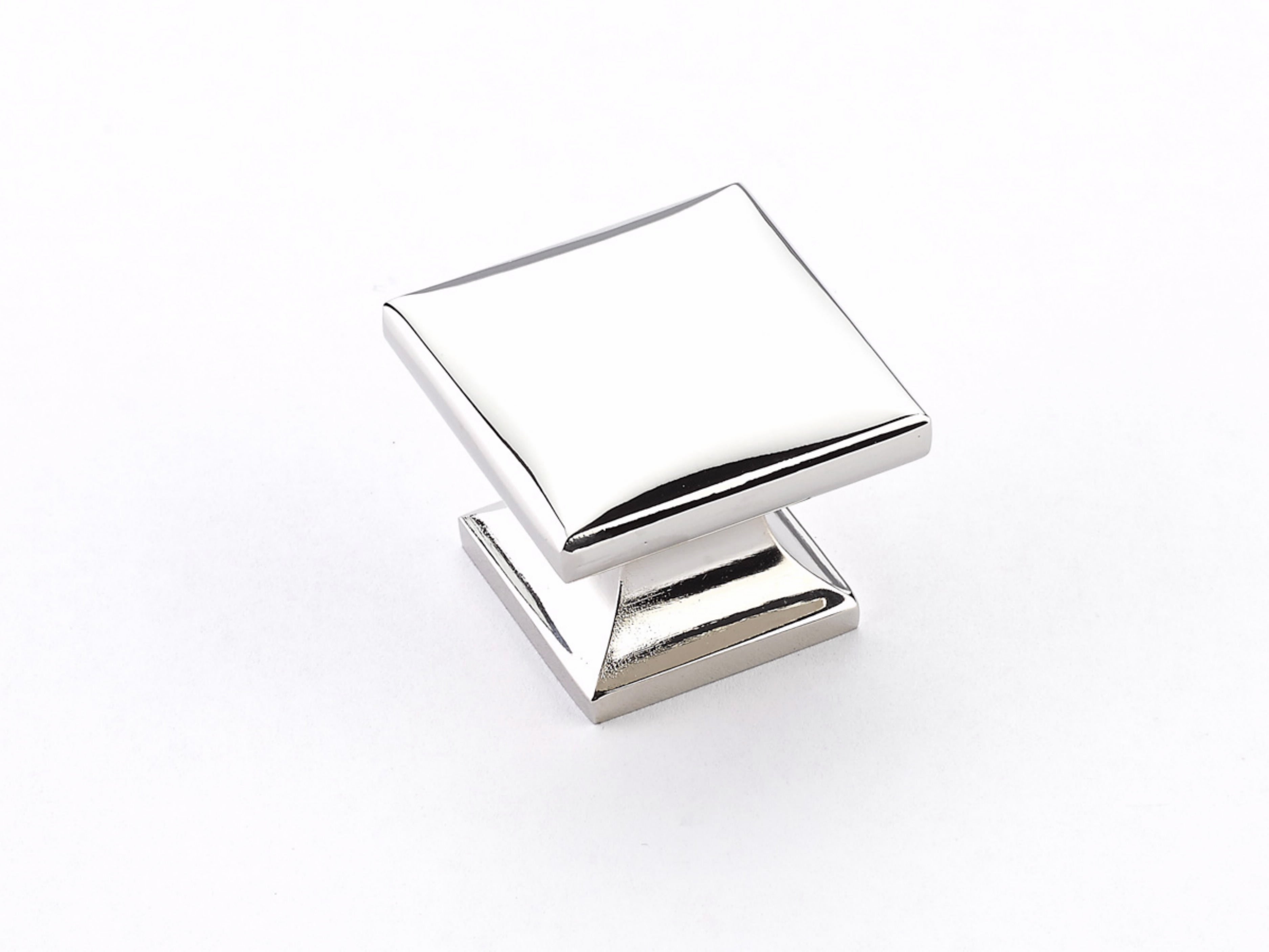 Schaub 219-PN 1-3/8" Northport Square Cabinet Knob Polished Nickel Finish Sparrow Supply