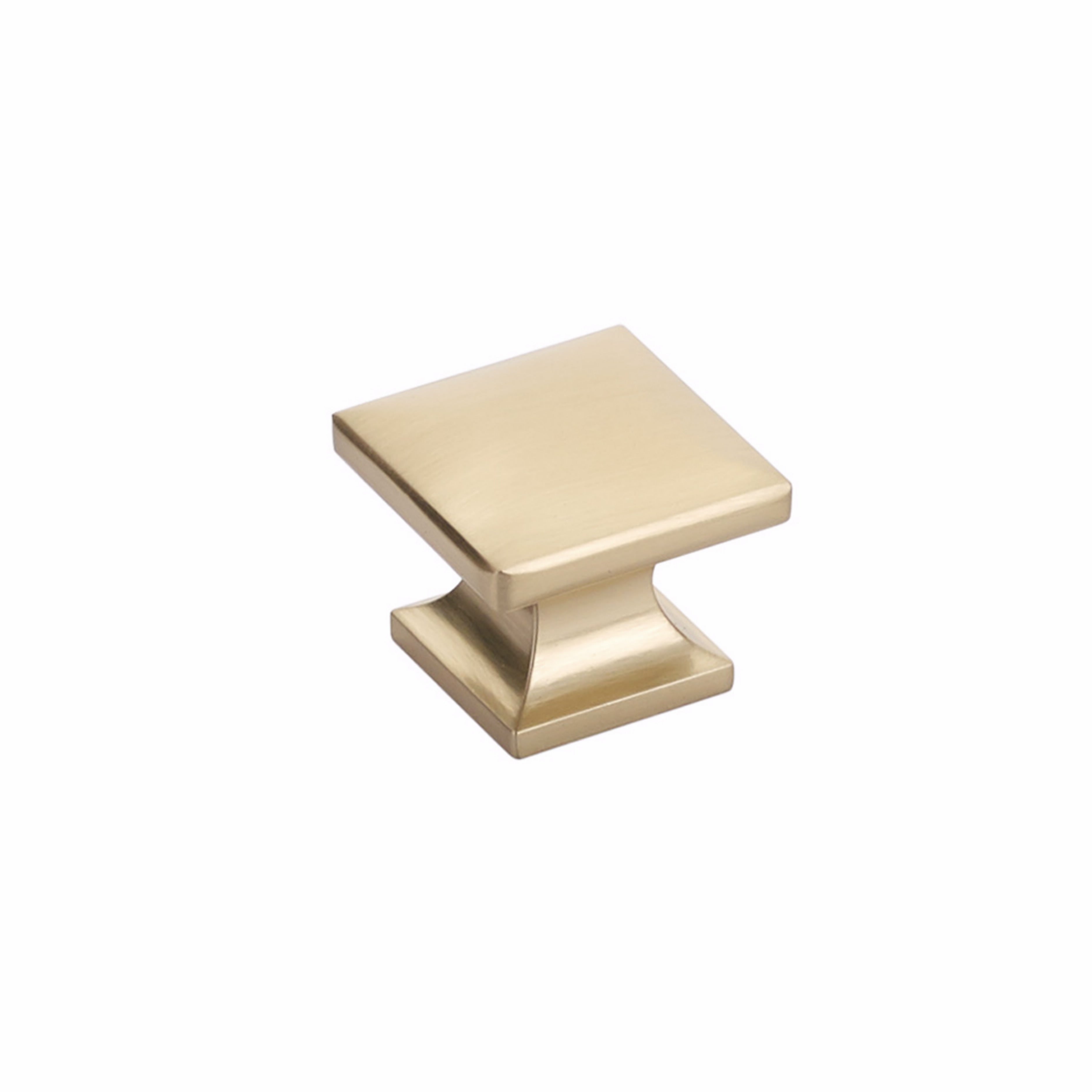 Schaub 219-SSB 1-3/8" Northport Square Cabinet Knob Signature Satin Brass Finish Sparrow Supply