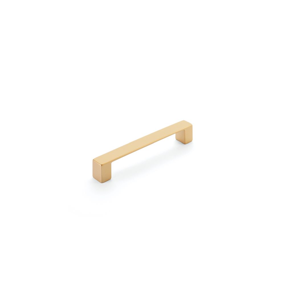 Schaub 221-SSB Classico 128 mm Center to Center Cabinet Pull Signature Satin Brass Finish Sparrow Supply