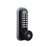 Lockey 2210JBMGKO Mechanical Deadbolt with Single Combination and Key Override Jet Black Marine Grade Finish Sparrow Supply
