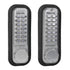 Lockey 2210SCMGDC Mechanical Keyless Deadbolt with Double Combination Satin Chrome Marine Grade Finish Sparrow Supply