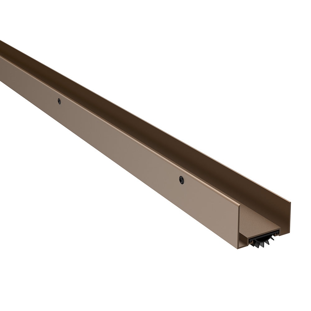 Pemko 222DV36 36" (3') Door Shoe with Vinyl Dark Bronze Anodized Aluminum Finish Sparrow Supply