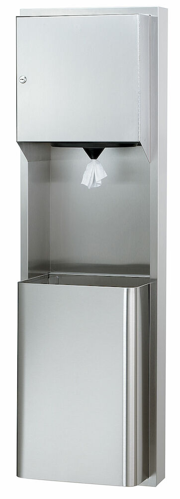 Bradley 236-100000 Towel/Waste, 12 Gal, Semi-Rec Sparrow Supply