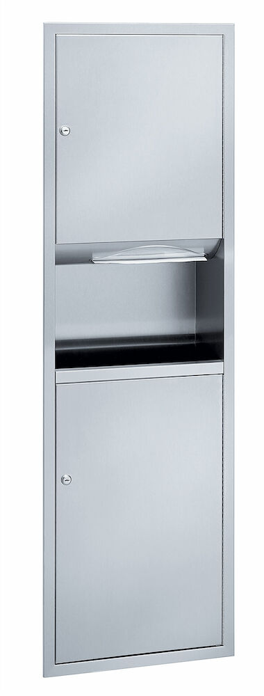 Bradley 238-100000 Towel/Waste, 8.2 Gal, Semi-Rec Sparrow Supply