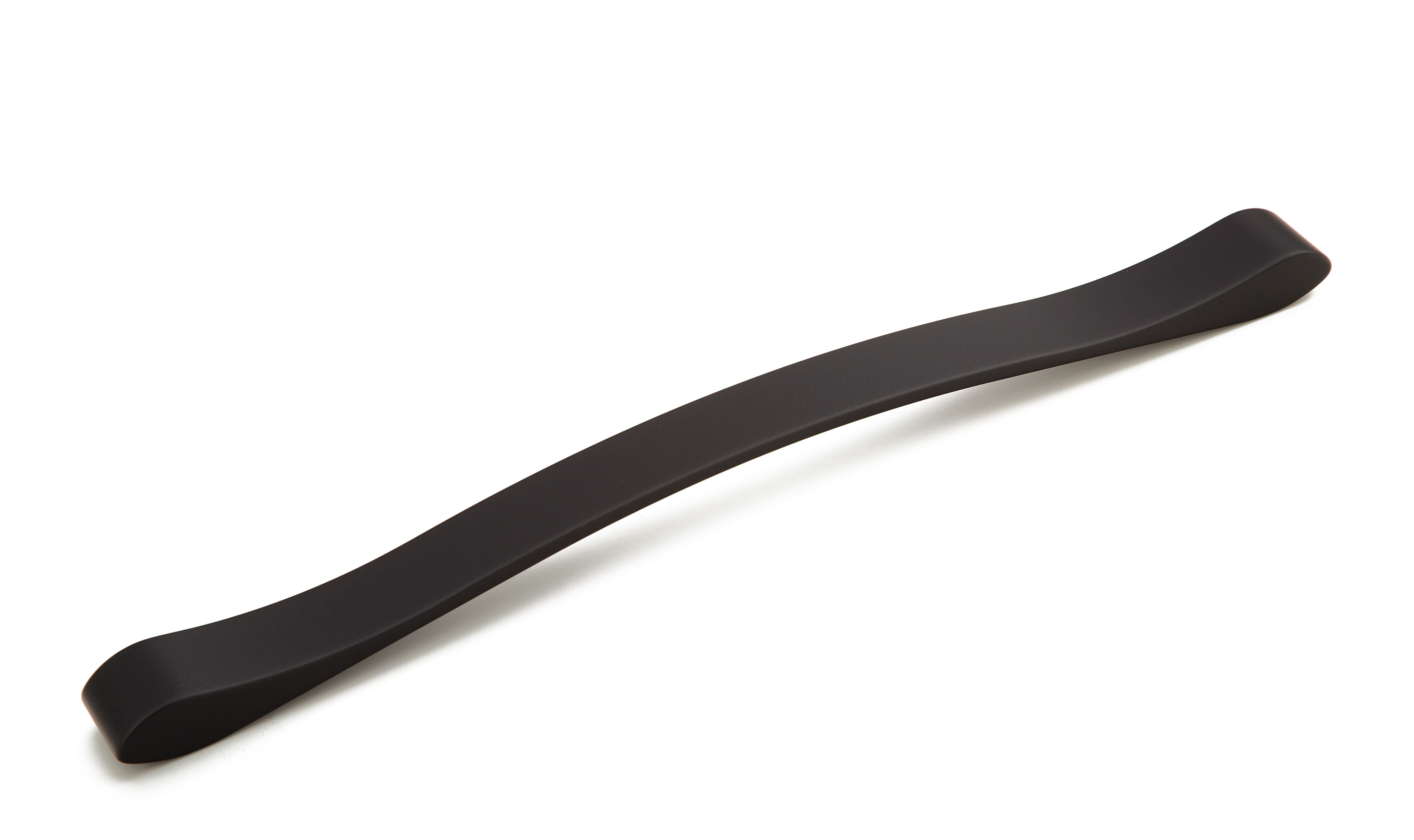 Schaub 244-320-MB 320mm Center to Center Wave Cabinet Pull Matte Black Finish Sparrow Supply
