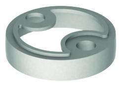Hager 246B26D Dome Stop Riser Plate Satin Chrome Finish