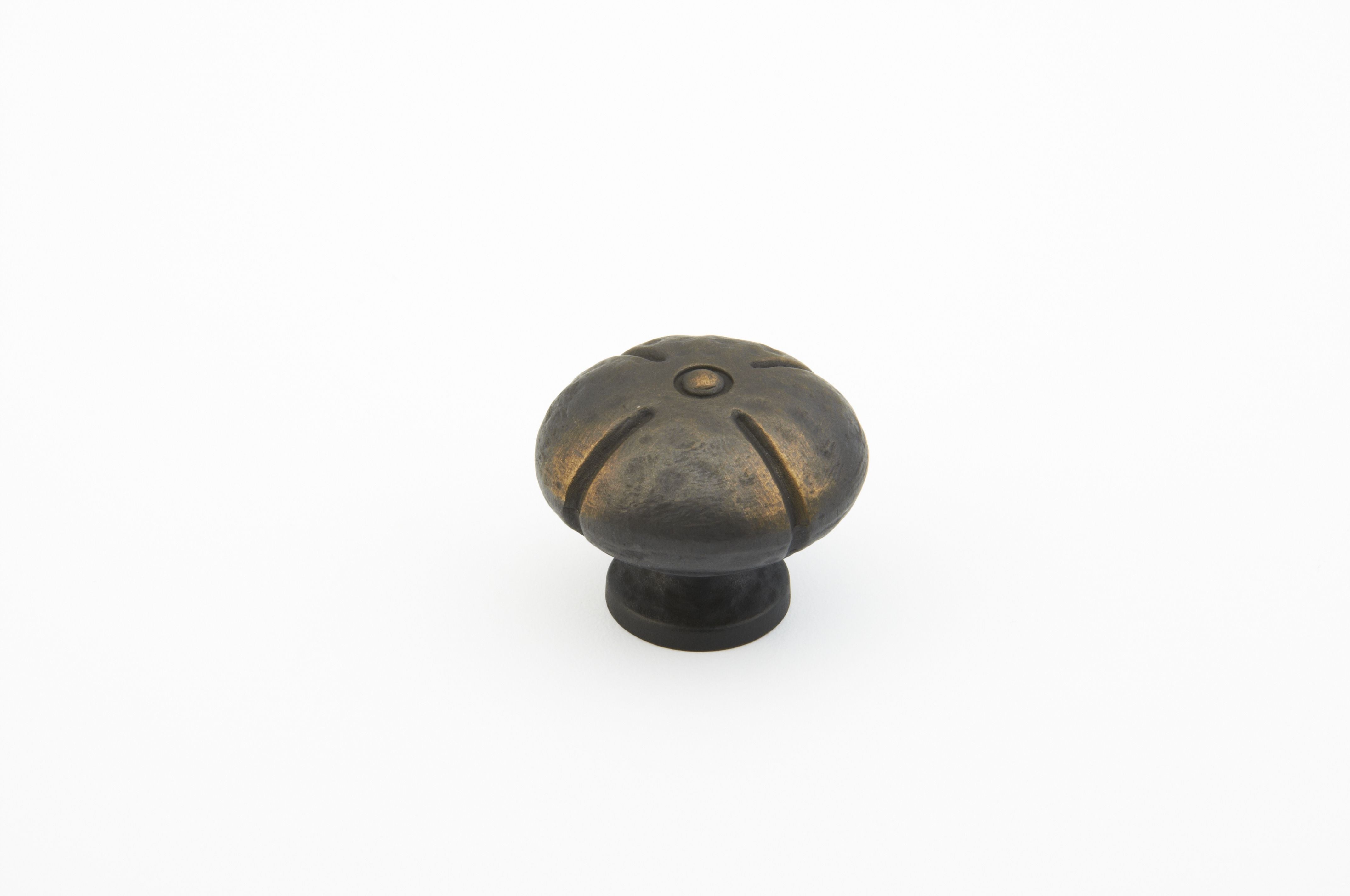 Schaub 250-ABZ 1-3/8" Siena Round Cabinet Knob Ancient Bronze Finish Sparrow Supply