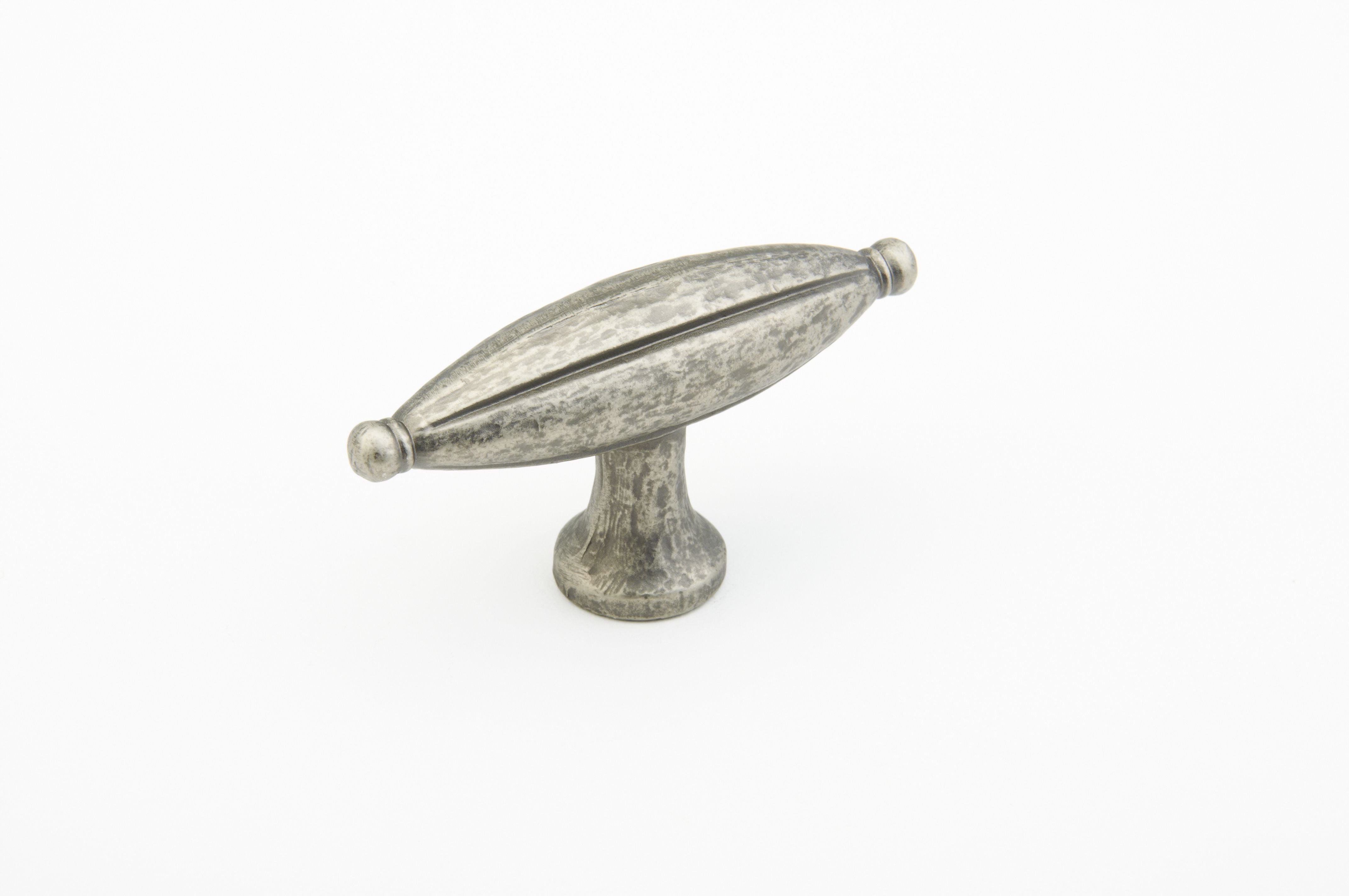 Schaub 253-VN 2-7/8" Siena Large Oval Cabinet Knob Vibra Nickel Finish Sparrow Supply