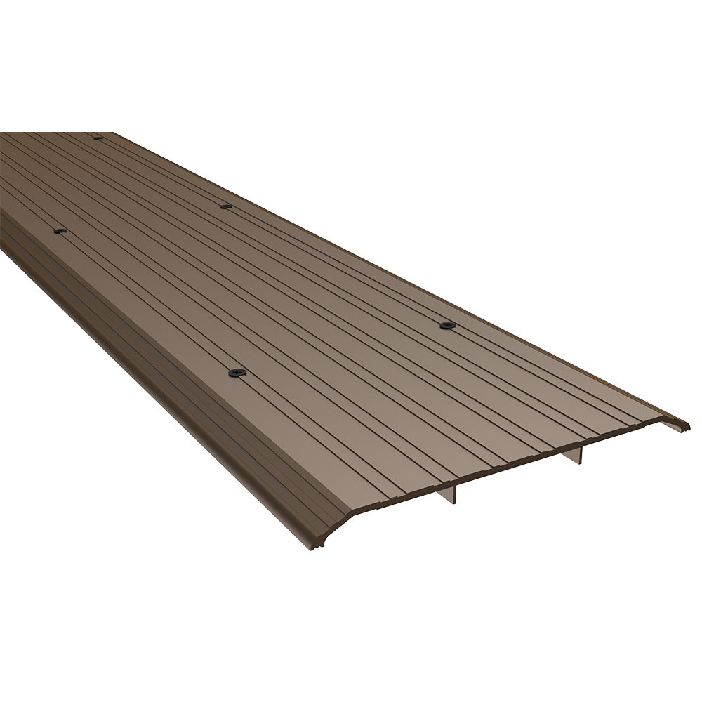 Pemko 2548D72 72" (6') x 8" x 1/2" Saddle Threshold Dark Bronze Anodized Aluminum Finish Sparrow Supply