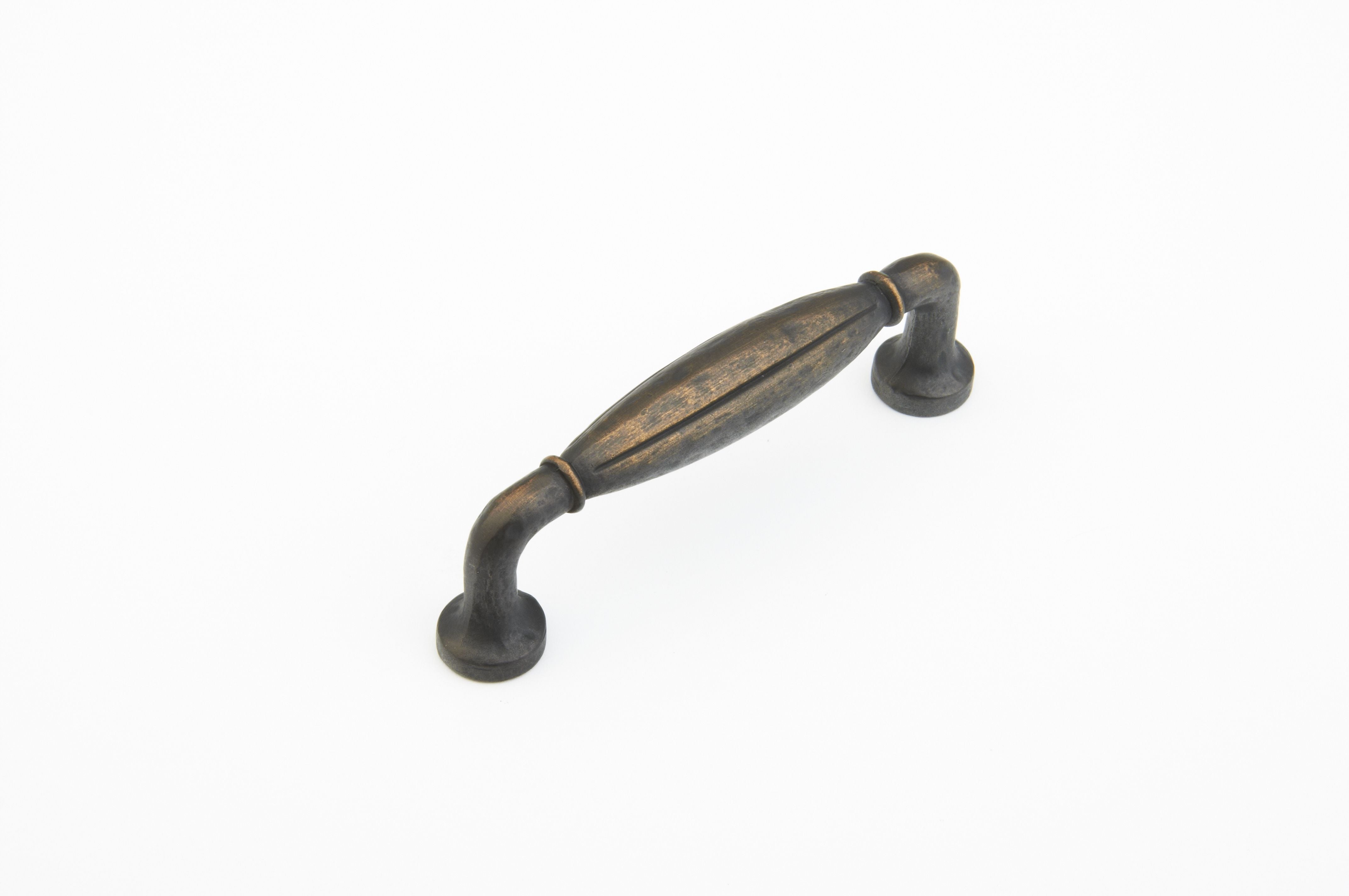 Schaub 255-ABZ 96mm Center to Center Siena Cabinet Pull Ancient Bronze Finish Sparrow Supply