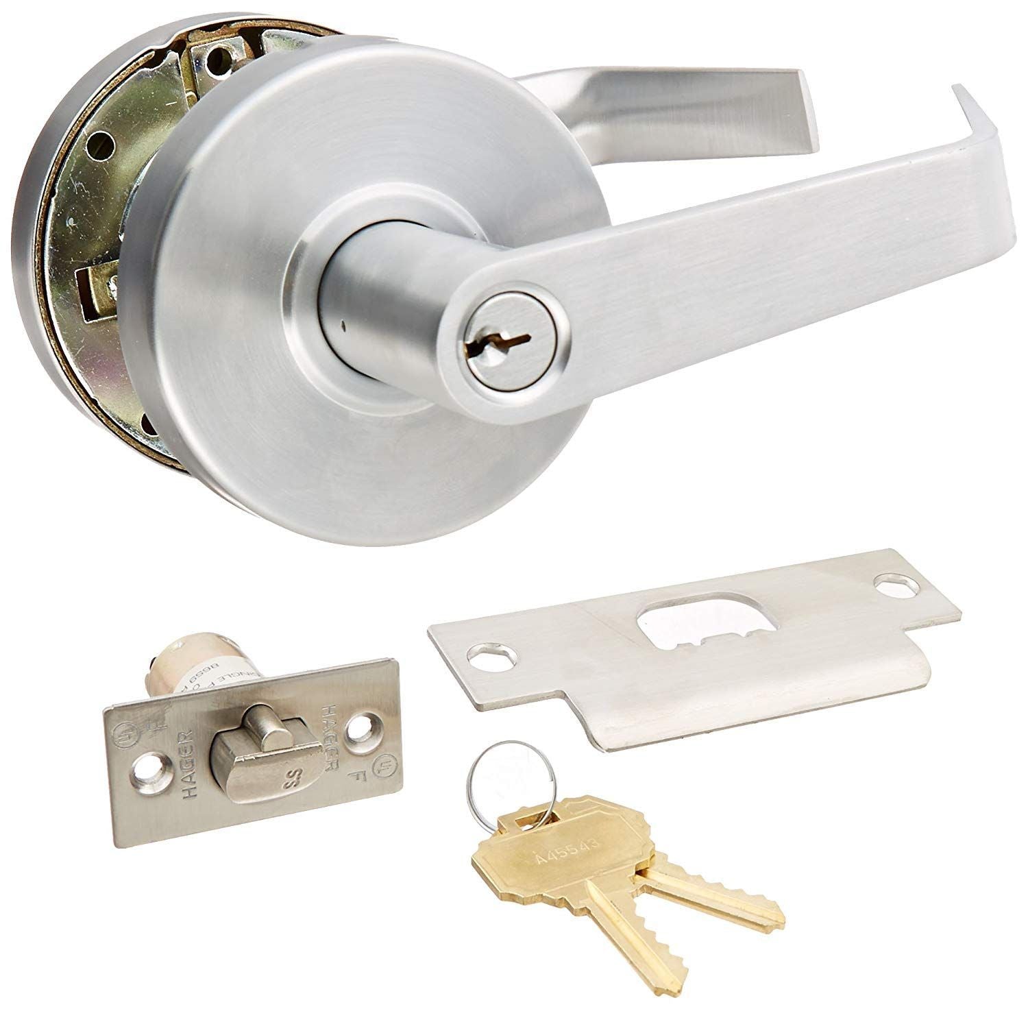 Hager 2553WTN26D Withnell Entry Cylindrical Lock Satin Chrome Finish Sparrow Supply