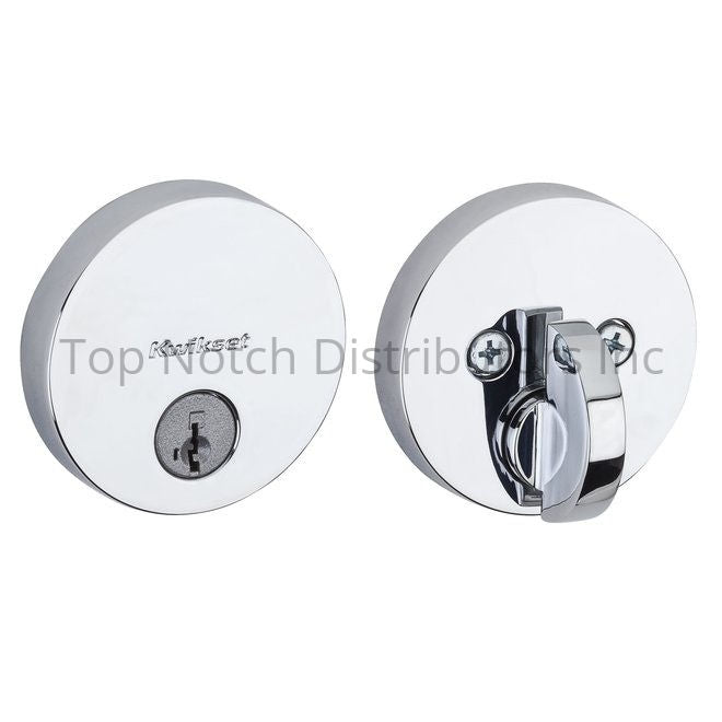 Kwikset 258RDT-26S.STRKP Uptown Round Contemporary Low Profile Sing... Sparrow Supply
