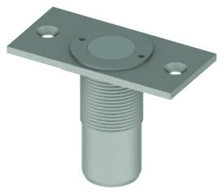 Hager 280X26D Dust Proof Strike with Removable Plate Satin Chrome Finish
