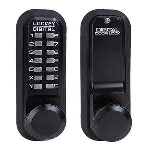 Lockey 2830JBMG Mechanical Pushbutton Locksets - Black Sparrow Supply