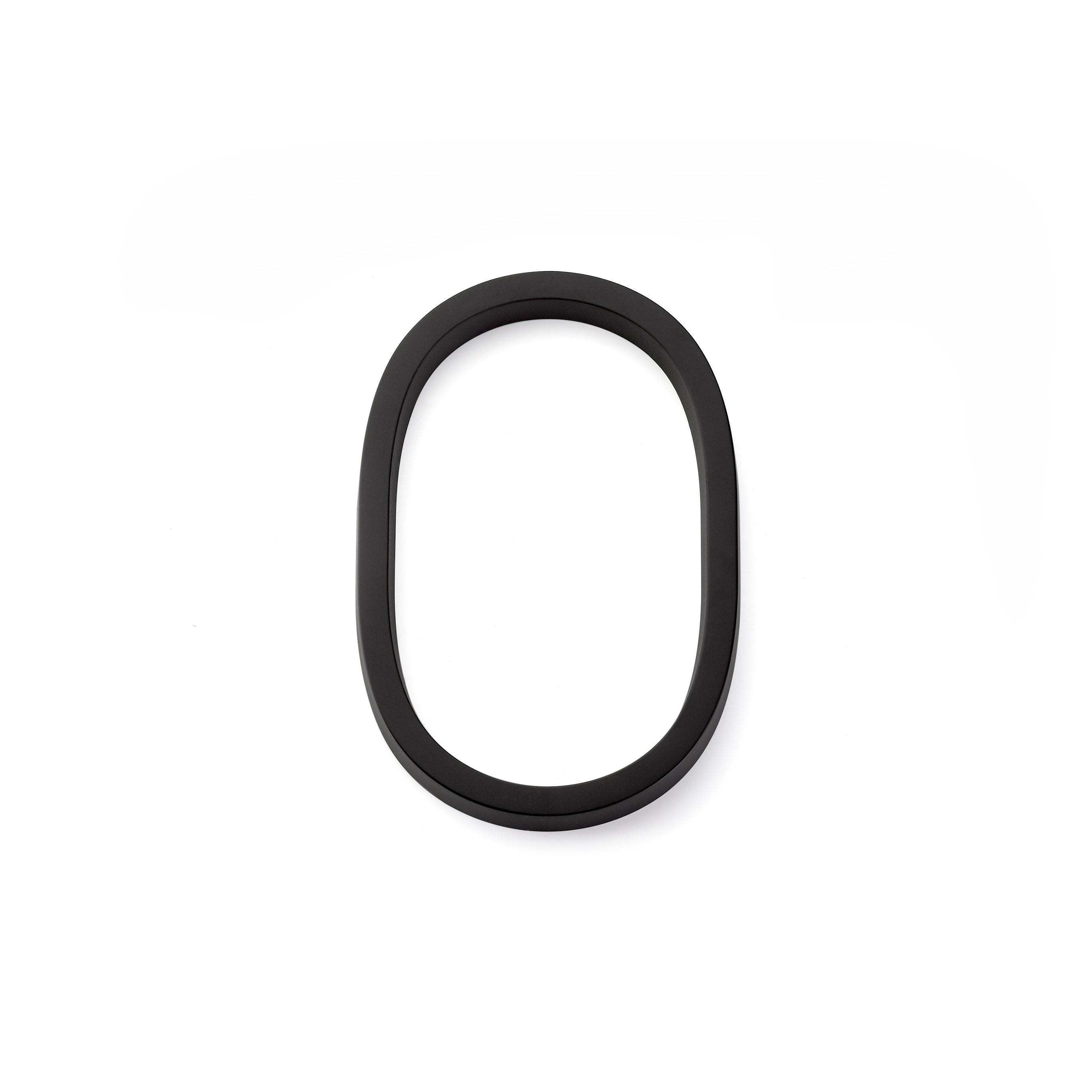 Emtek 2830US19 7" Modern # 0 House Number Flat Black Finish Sparrow Supply