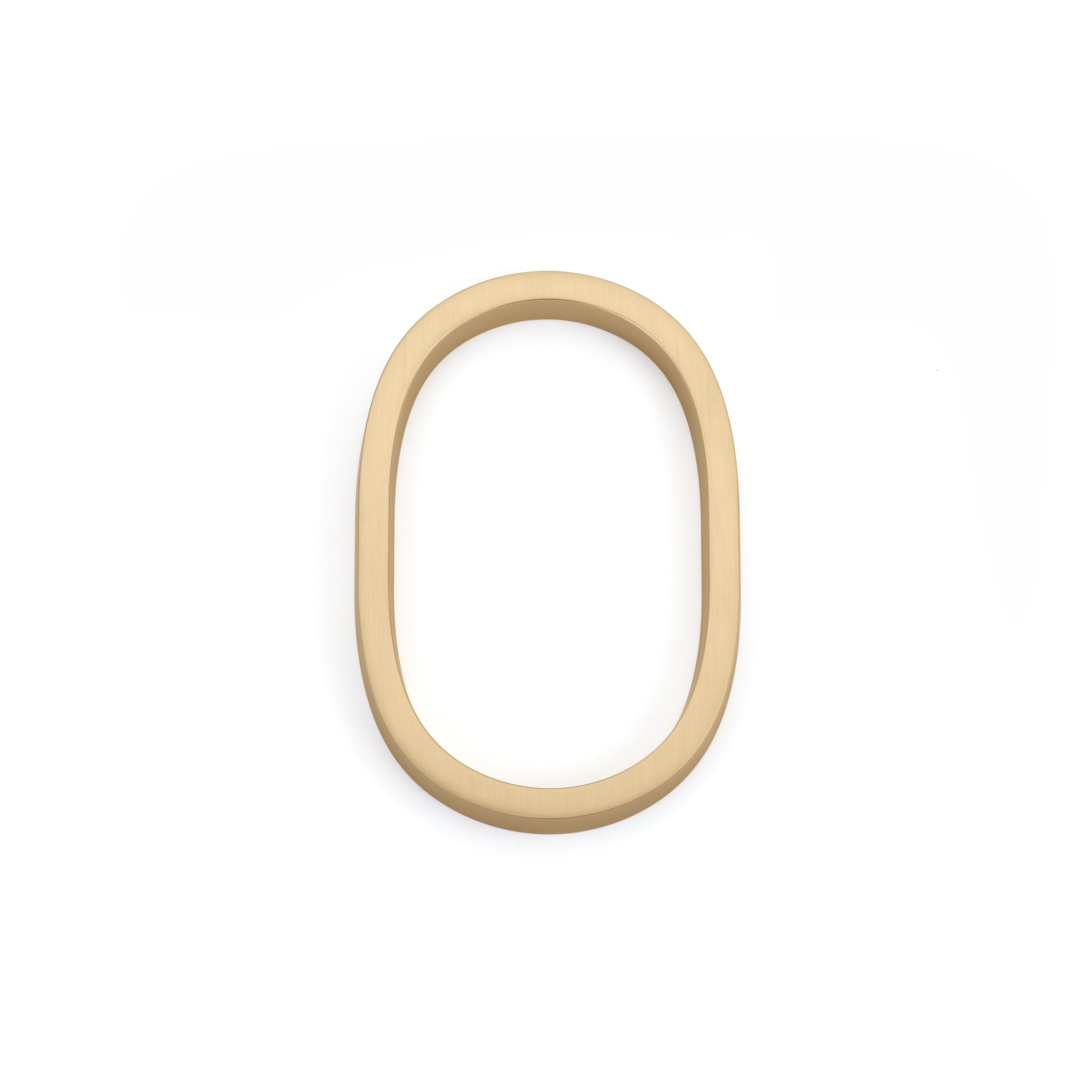 Emtek 2830US4 7" Modern # 0 House Number Satin Brass Finish
